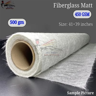 Picture of Chopped Fiberglass mat 450 GSM 500gm, Fiberglass, Fiberglass for resin works.