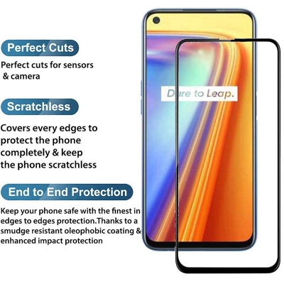 Picture of Oppo Reno 2 Tempered Glass Screen Protector 6D/9D/11D - Black