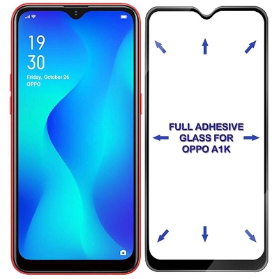 Picture of Oppo A1K Tempered Glass Screen Protector 6D/9D/11D - Black