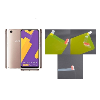 Picture of Vivo Y90 Crystal Clear Back Skin (Gel Poly not Glass) 3D Real Transparent Skin Glossy Finish