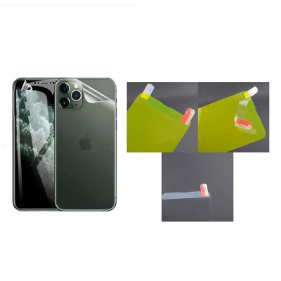 Picture of Apple iPhone 11 Pro Crystal Clear Back Skin (Gel Poly not Glass) 3D Real Transparent Skin Glossy Finish