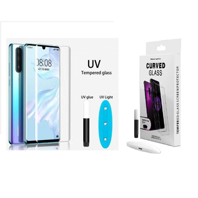 Picture of Huawei  P30 Pro Full HD Curved Edge Liquid UV Tempered Glass Screen Protector