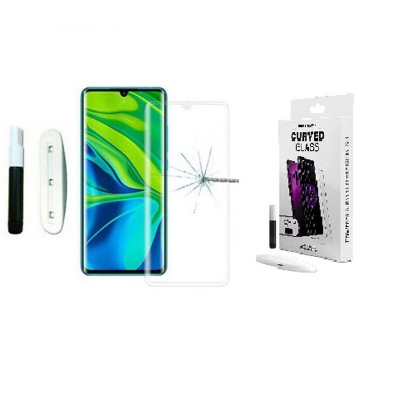 Picture of For Xiaomi Mi Note 10  Full HD Curved Edge Liquid UV Tempered Glass Screen Protector