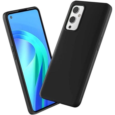 Picture of OnePlus 9 Liquid Silicone Soft Gel Rubber Slim Lightweight Microfiber Lining Cushion Texture Cover Shockproof Protective Anti-Scratch Phone Case