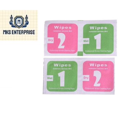 Picture of 30 Pices Dry Wet Cleaning Wipes Paper Set for Phones Computers Camera Lens Phone LCD Screen Dust Removal Tool