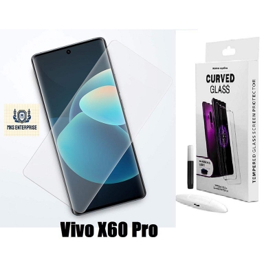 Picture of Vivo X60 Pro Full HD Curved Edge Liquid UV Tempered Glass Screen Protector