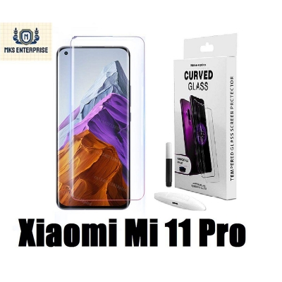 Picture of Full HD Curved Edge Liquid UV Tempered Glass Screen Protector For Xiaomi Mi 11 Pro