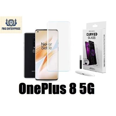 Picture of OnePlus 8 5G Full HD Curved Edge Liquid UV Tempered Glass Screen Protector