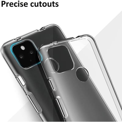 Picture of Google Pixel 4A 5G Crystal Clear Soft Slim Transparent Flexible TPU Cover (Back Case Cover For Smartphone)