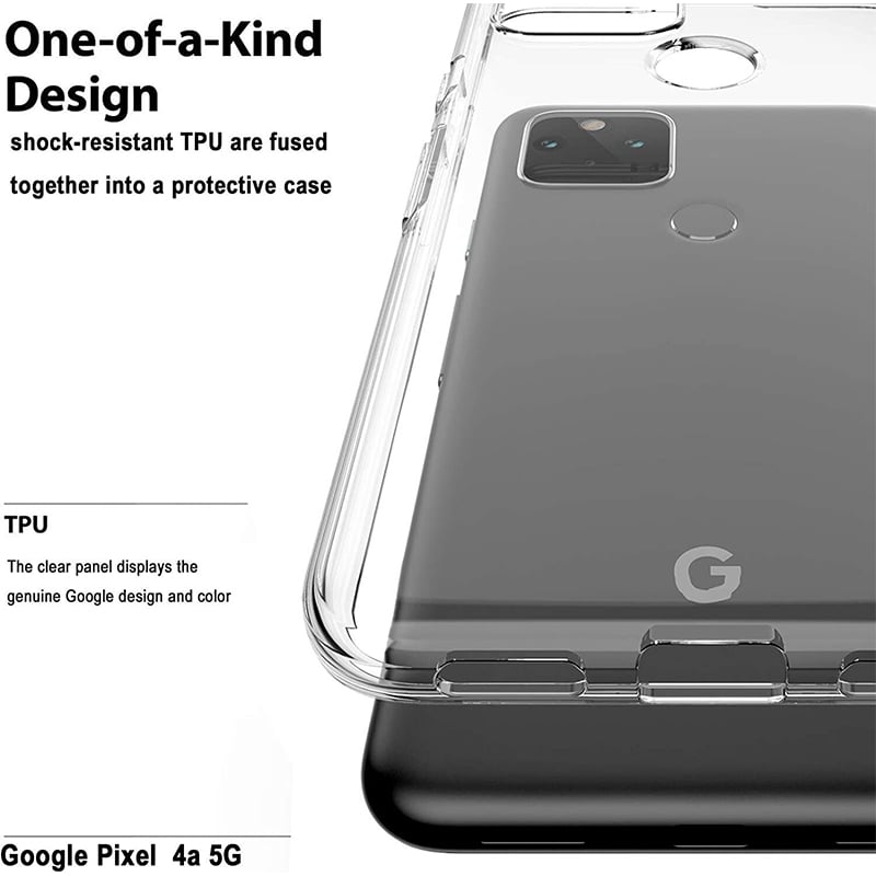 Picture of Google Pixel 4A 5G Crystal Clear Soft Slim Transparent Flexible TPU Cover (Back Case Cover For Smartphone)