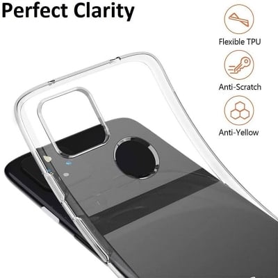Picture of Google Pixel 4A 5G Crystal Clear Soft Slim Transparent Flexible TPU Cover (Back Case Cover For Smartphone)