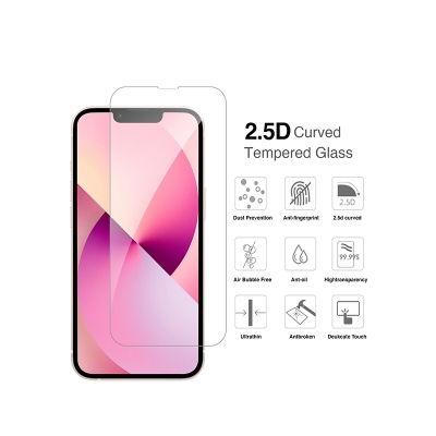 Picture of Apple iPhone 13 Mini Tempered Glass Screen Protector 2.5D - Transparent