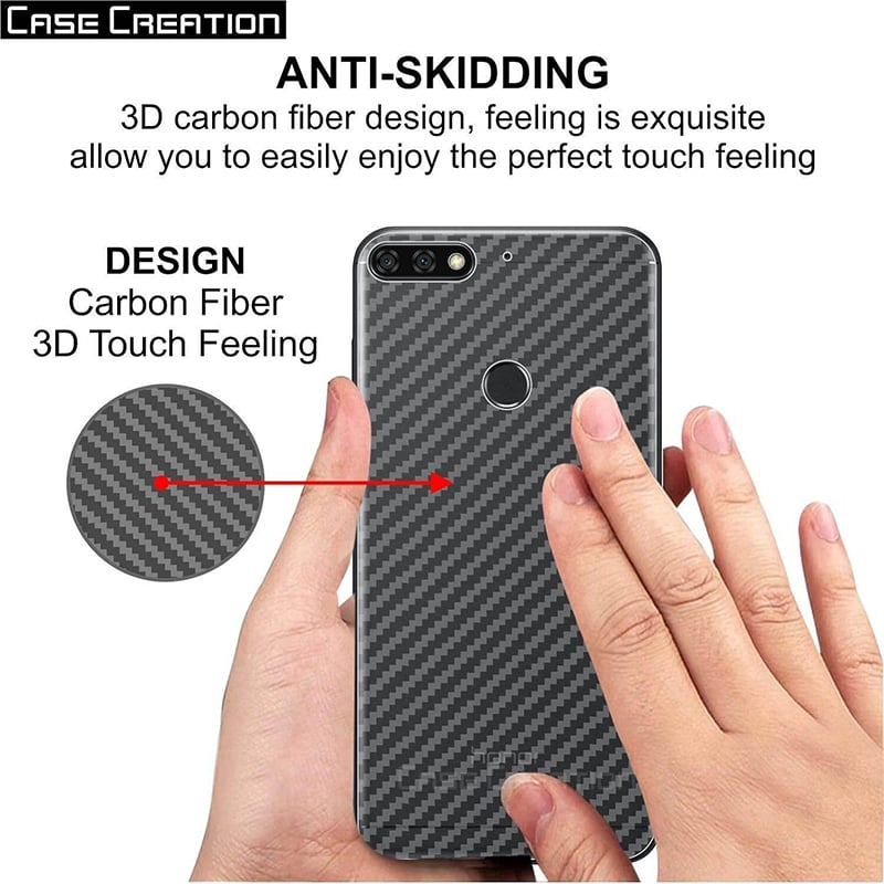 Picture of Honor 7A Carbon Fiber Back Poly Sticker Protection