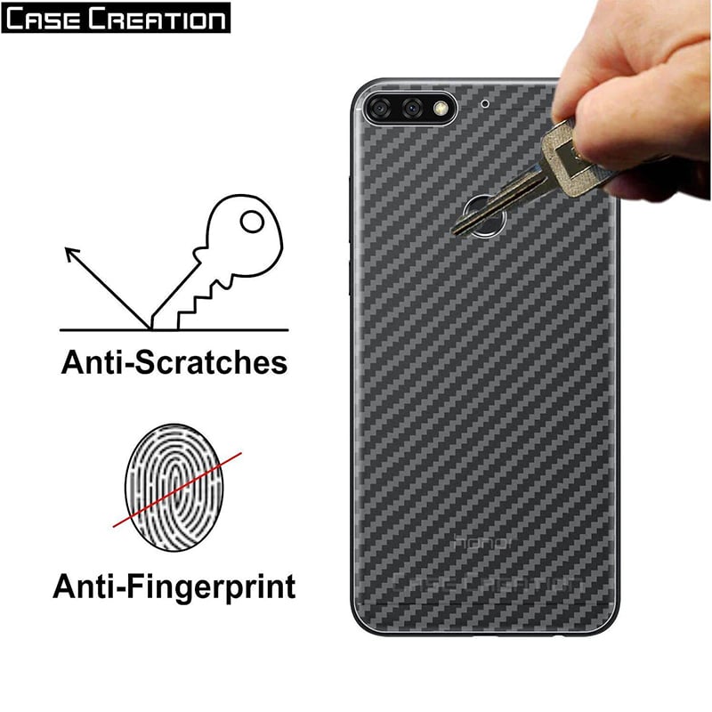 Picture of Honor 7A Carbon Fiber Back Poly Sticker Protection