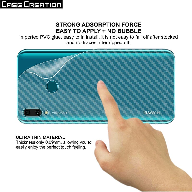 Picture of Huawei Nova 3E Carbon Fiber Back Poly Sticker Protection
