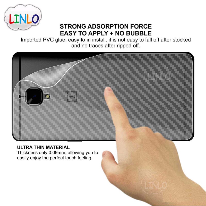 Picture of OnePlus 3T Carbon Fiber Back Poly Sticker Protection