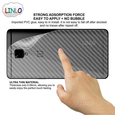 Picture of OnePlus 3T Carbon Fiber Back Poly Sticker Protection