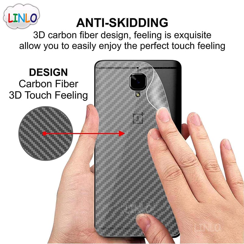 Picture of OnePlus 3T Carbon Fiber Back Poly Sticker Protection