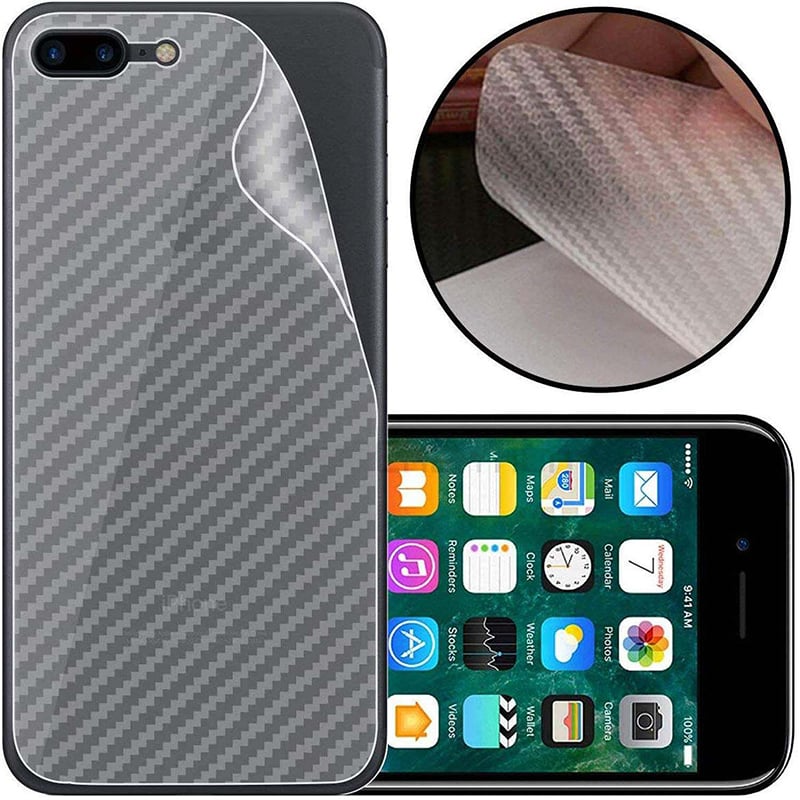 Picture of Carbon Fiber Back Poly Sticker Protection Apple iPhone 7 Plus
