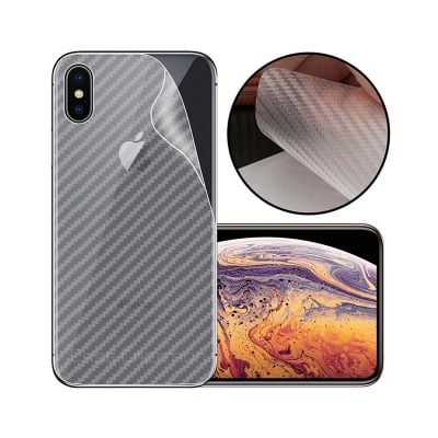 Picture of Carbon Fiber Back Poly Sticker Protection For Apple iPhone XS