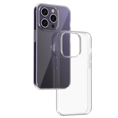 Picture of Apple iPhone 15 Pro Transparent Clear Slim Soft Cover Skin Gel TPU Case