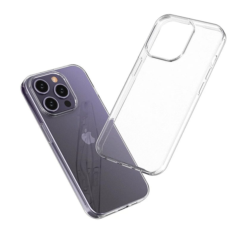 Picture of Apple iPhone 15 Pro Transparent Clear Slim Soft Cover Skin Gel TPU Case