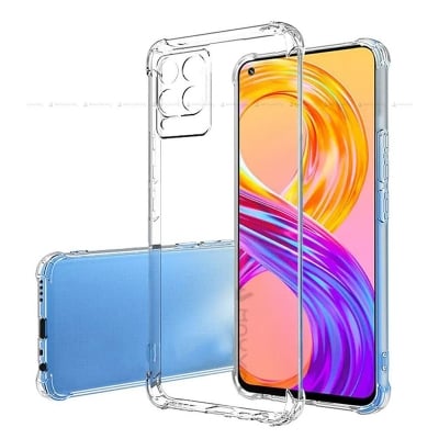 Picture of Realme 8 Transparent Clear Slim Soft Cover Skin Gel TPU Case With Bumper