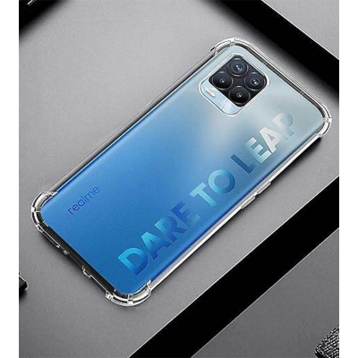 Picture of Realme 8 Transparent Clear Slim Soft Cover Skin Gel TPU Case With Bumper