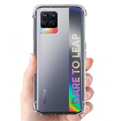 Picture of Realme 8 Transparent Clear Slim Soft Cover Skin Gel TPU Case With Bumper