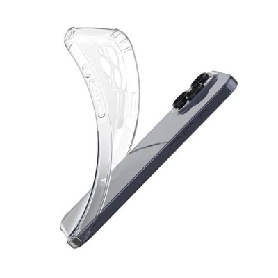 Picture of Apple iPhone 16 Plus Transparent Clear Slim Soft Cover Skin Gel TPU Case cover With Bumper