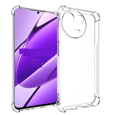 Picture of Realme 11 5G Transparent Clear Slim Soft Cover Skin Gel TPU Case With Bumper