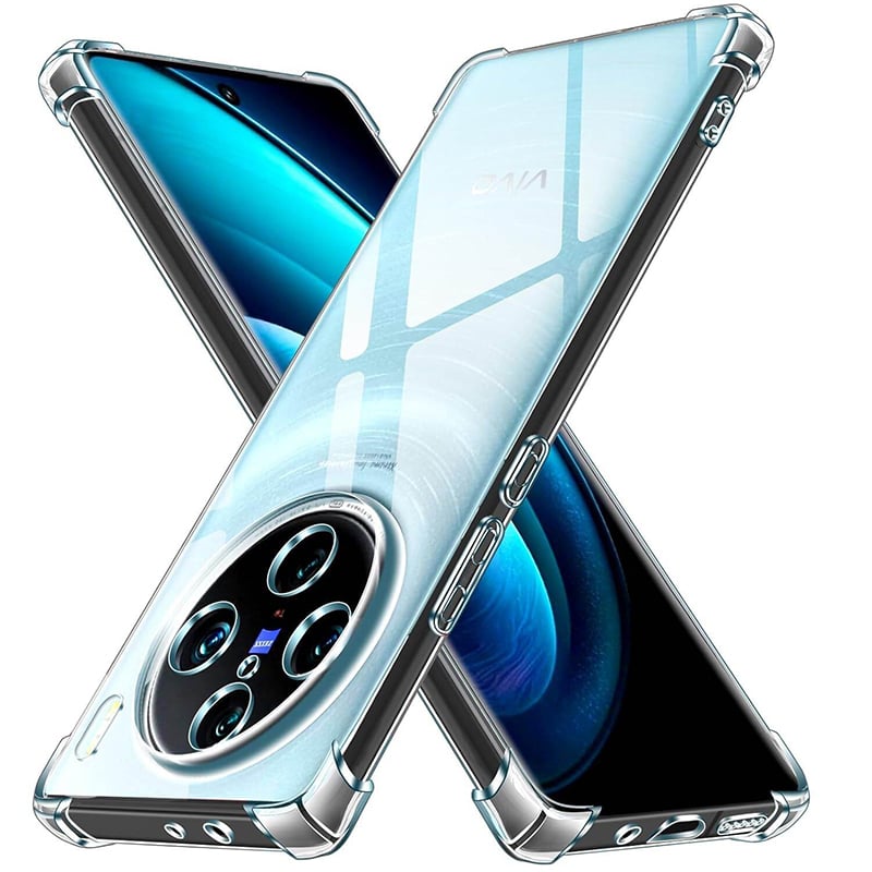 Picture of Vivo X100 Pro 5G Transparent Clear Slim Soft Cover Skin Gel TPU Case With Bumper