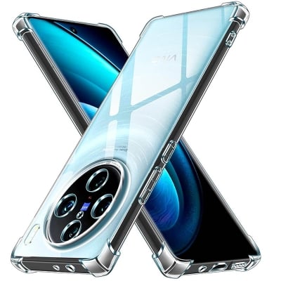 Picture of Vivo X100 Pro 5G Transparent Clear Slim Soft Cover Skin Gel TPU Case With Bumper