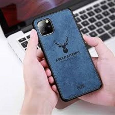 Picture of Apple iPhone 11 Deer Case Anti Slip Grip Matte Cloth and Camera Protection Back Cover