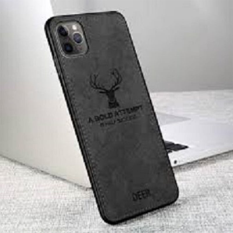 Picture of Apple iPhone 11 Deer Case Anti Slip Grip Matte Cloth and Camera Protection Back Cover