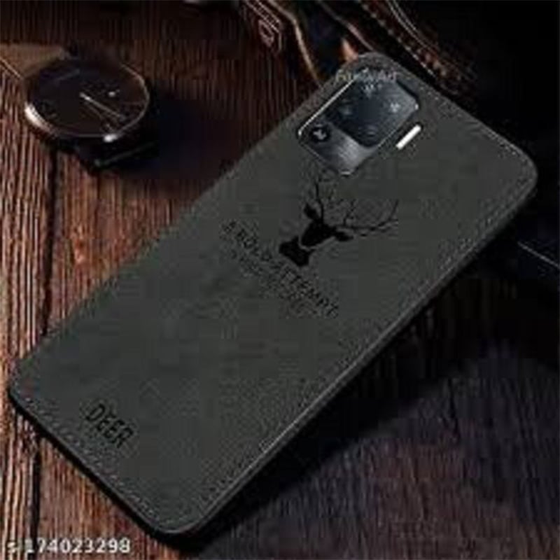 Picture of Oppo F19 Deer Case Anti Slip Grip Matte Cloth and Camera Protection Back Cover