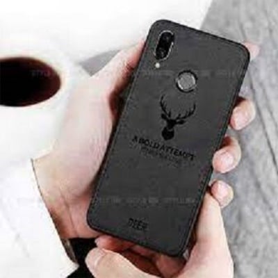 Picture of Samsung Galaxy A10s Deer Case Anti Slip Grip Matte Cloth and Camera Protection Back Cover