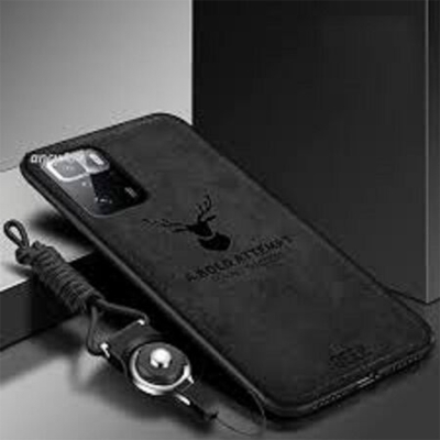 Picture of Xiaomi Poco M3 Pro 5G Deer Case Anti Slip Grip Matte Cloth and Camera Protection Back Cover