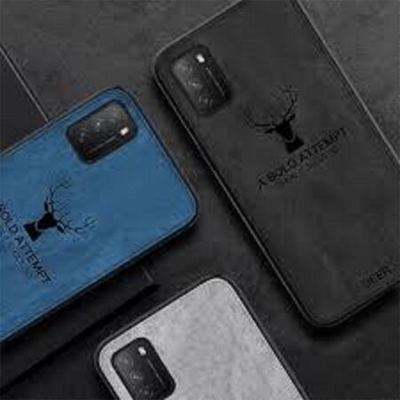 Picture of Xiaomi Poco M3 Pro 5G Deer Case Anti Slip Grip Matte Cloth and Camera Protection Back Cover