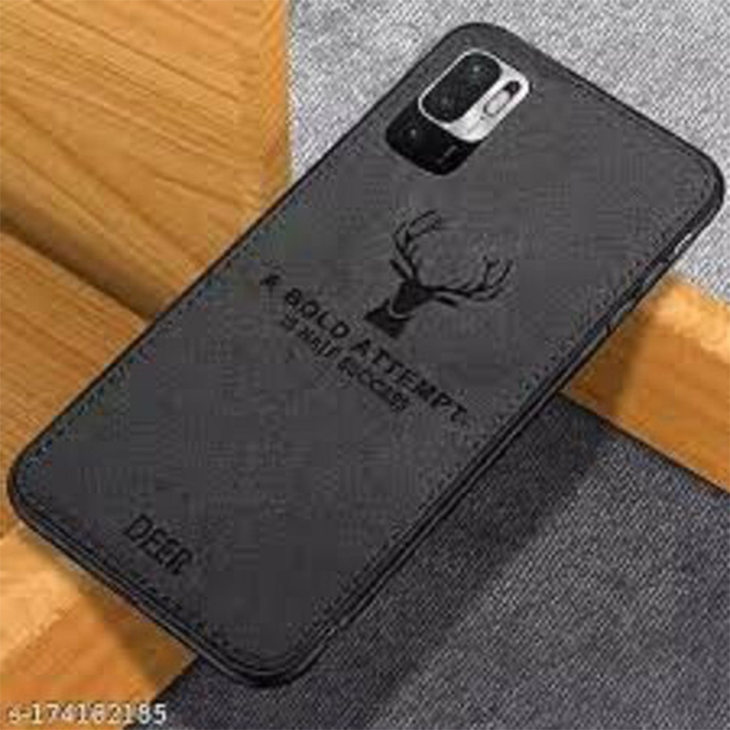 Picture of Xiaomi Poco M3 Pro 5G Deer Case Anti Slip Grip Matte Cloth and Camera Protection Back Cover