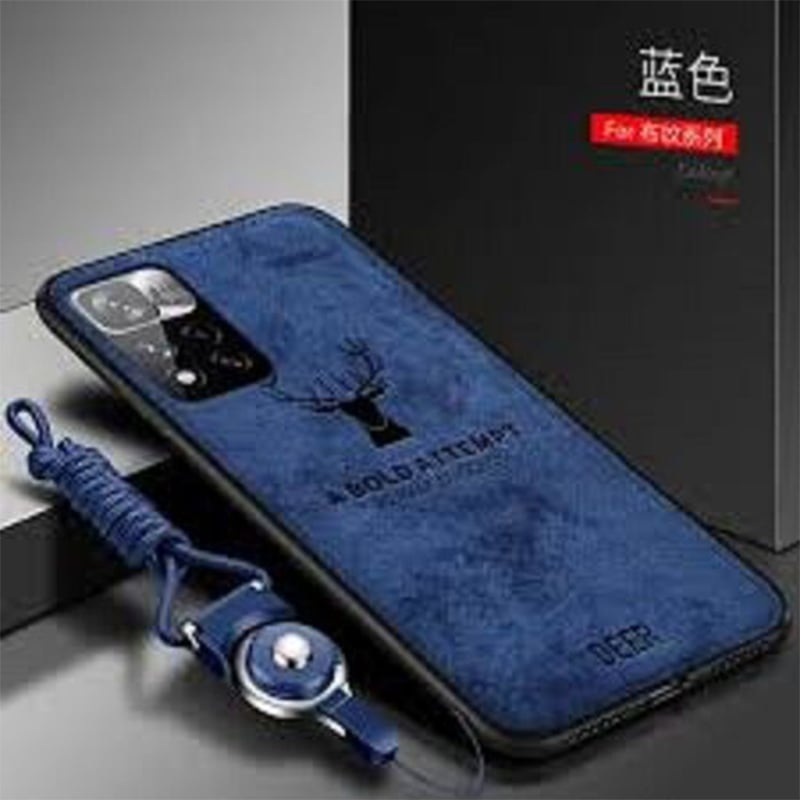 Picture of Xiaomi Redmi 10 Deer Case Anti Slip Grip Matte Cloth and Camera Protection Back Cover