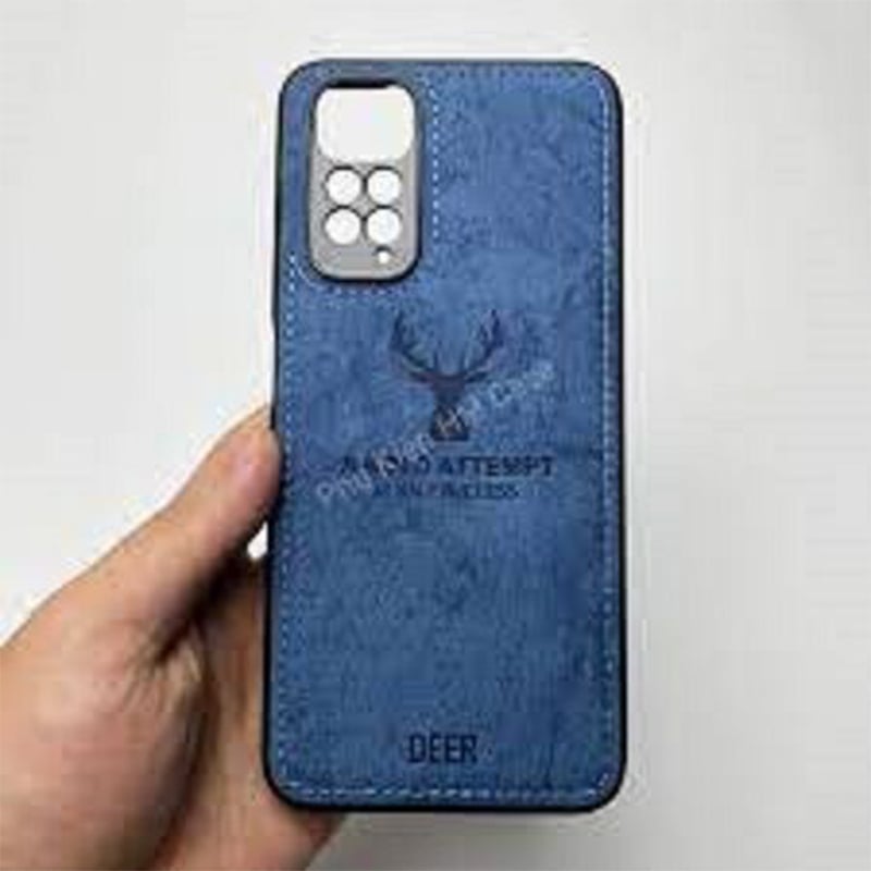 Picture of Xiaomi Redmi Note 11 5G Deer Case Anti Slip Grip Matte Cloth and Camera Protection Back Cover