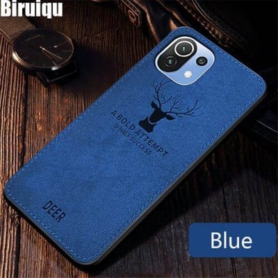 Picture of Xiaomi Mi 11 Deer Case Anti Slip Grip Matte Cloth and Camera Protection Back Cover