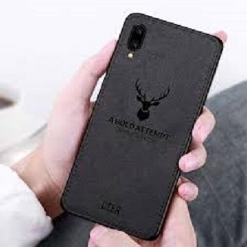 Picture of Xiaomi Redmi 7A Deer Case Anti Slip Grip Matte Cloth and Camera Protection Back Cover