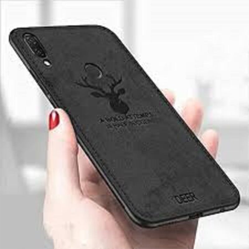Picture of Xiaomi Redmi 7 Deer Case Anti Slip Grip Matte Cloth and Camera Protection Back Cover