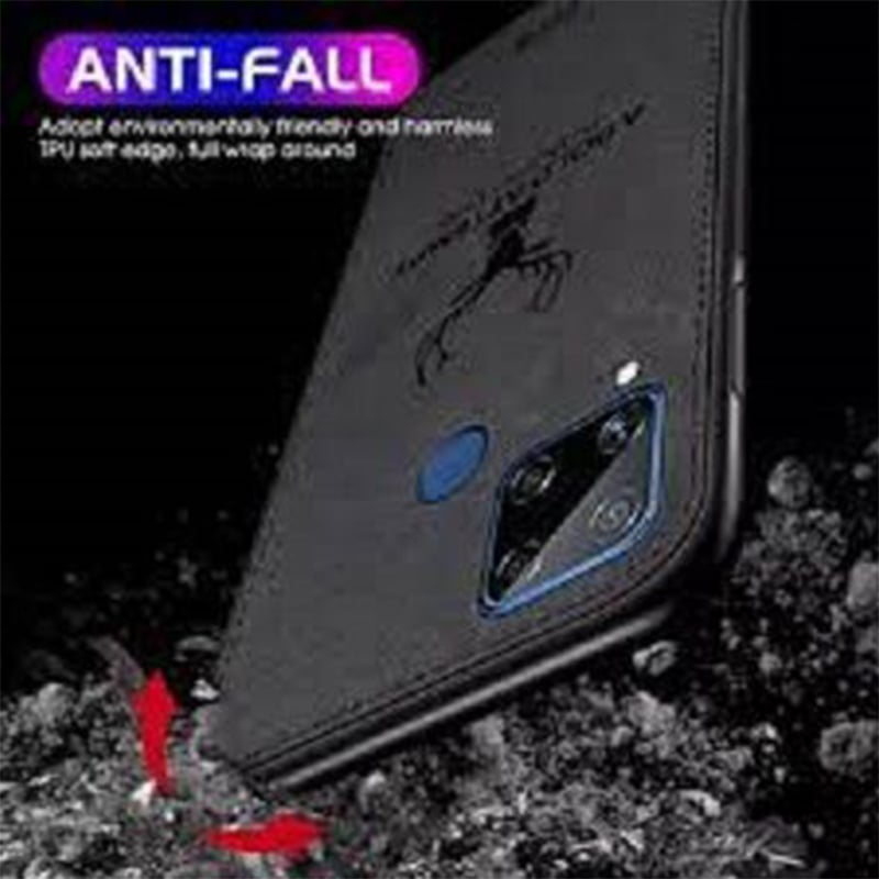Picture of Realme C20 Deer Case Anti Slip Grip Matte Cloth and Camera Protection Back Cover