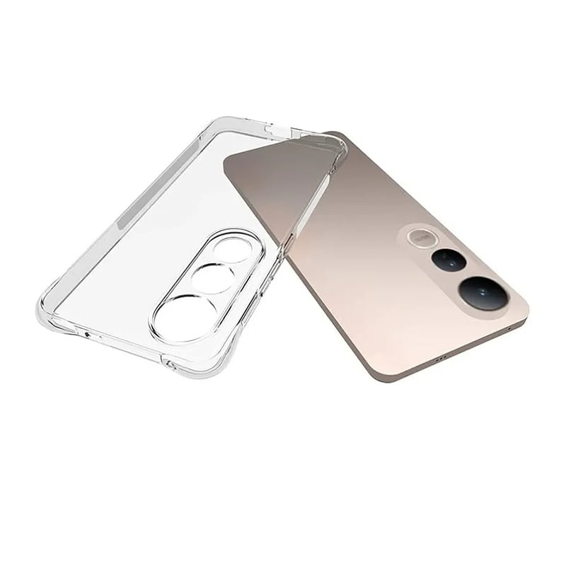 Picture of Vivo V50 Lite Transparent Clear Slim Soft Cover Skin Gel TPU Case cover With Bumper
