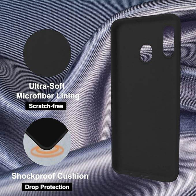 Picture of Samsung Galaxy A20 Premium Liquid Silicone Protection Back Cover Soft Case