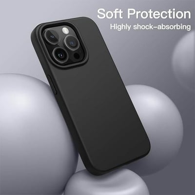 Picture of Apple iPhone 13 Pro Premium Liquid Silicone Protection Back Cover Soft Case