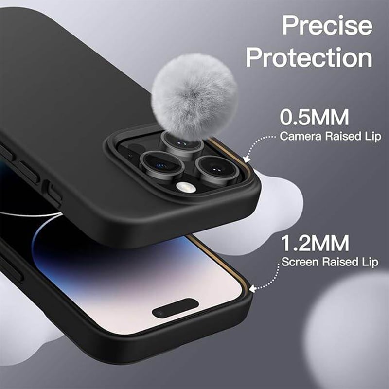 Picture of Apple iPhone 13 Pro Premium Liquid Silicone Protection Back Cover Soft Case